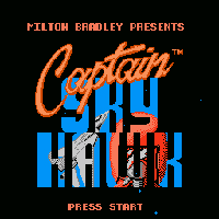 Captain Sky Hawk Title Screen